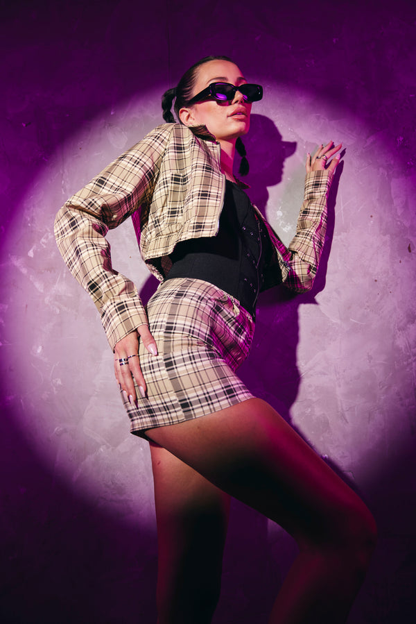 Honey Me Plaid Jacket