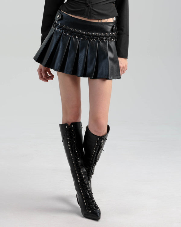 Elena Leather Skirt