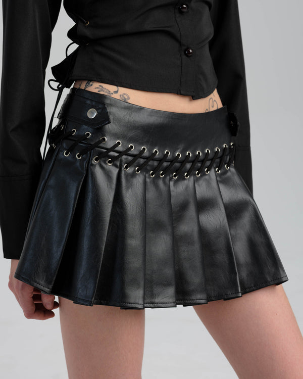 Elena Leather Skirt
