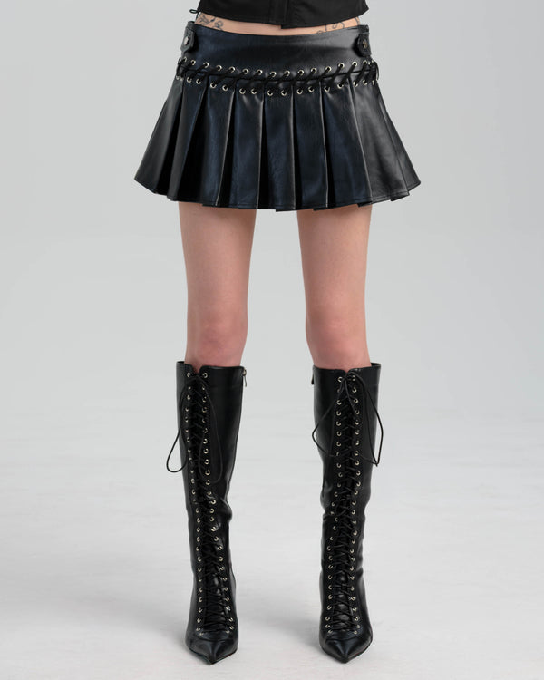 Elena Leather Skirt