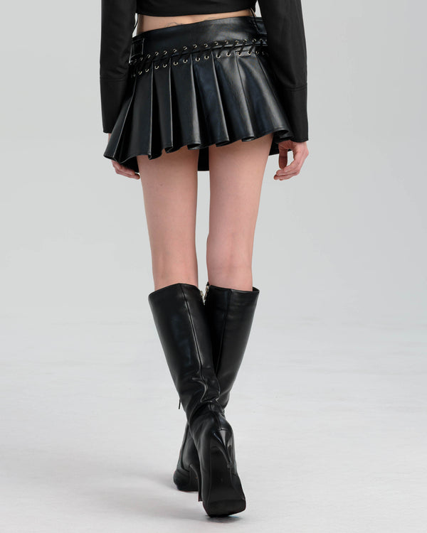 Elena Leather Skirt