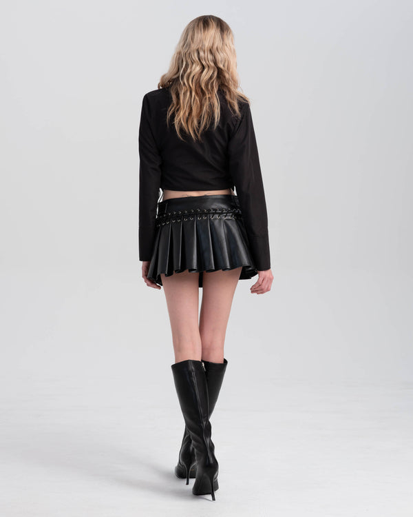 Elena Leather Skirt
