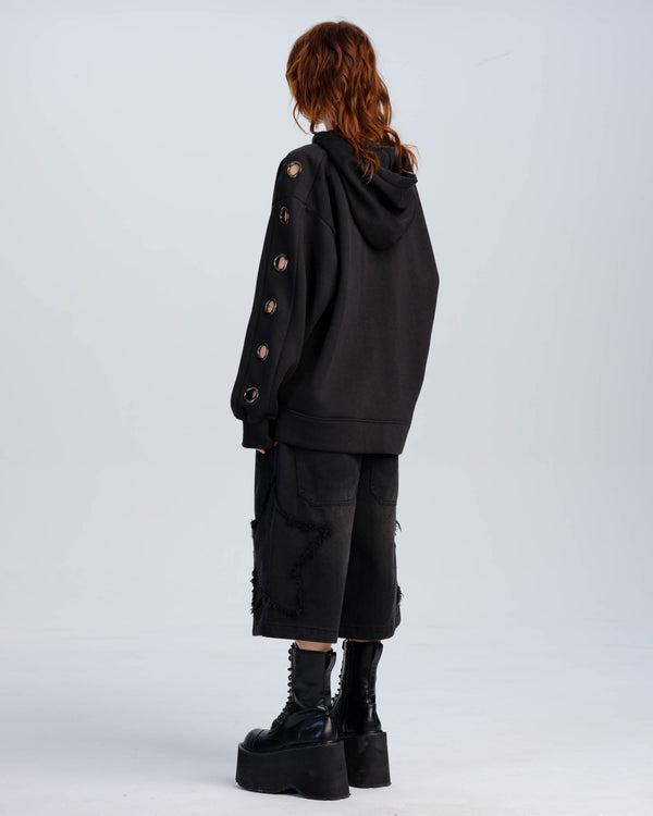 Fallen Eyelet Hoodie