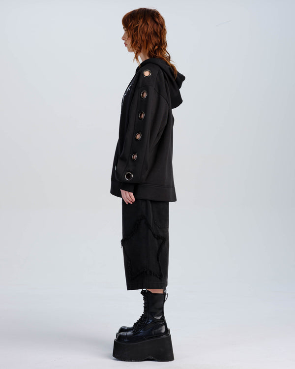 Fallen Eyelet Hoodie