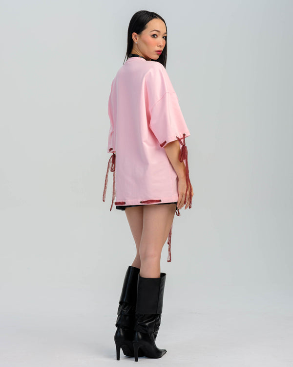 Pretty Damage x op0ppet Oversized Tee