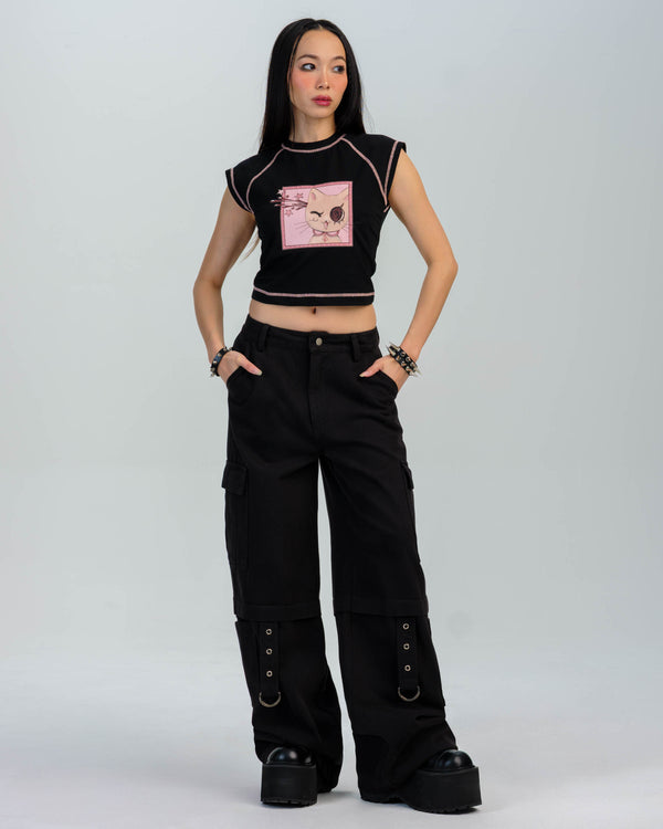 Pretty Damage x op0ppet Raglan Tee