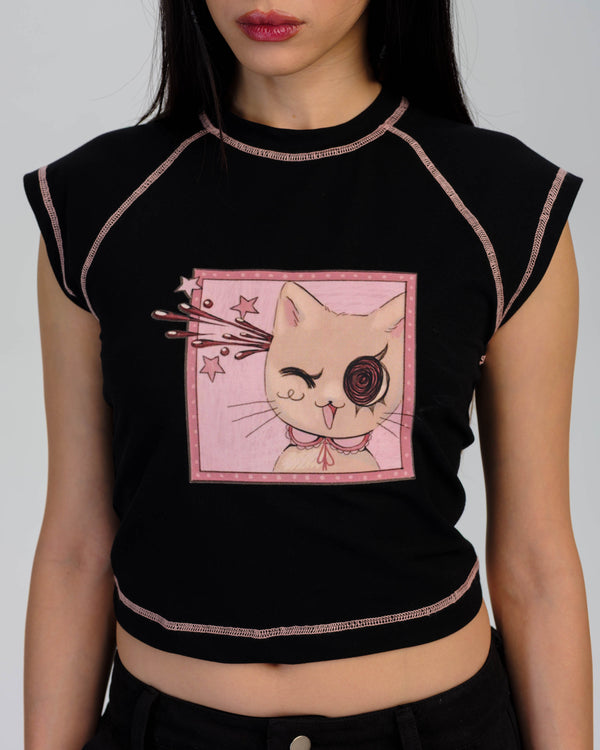 Pretty Damage x op0ppet Raglan Tee