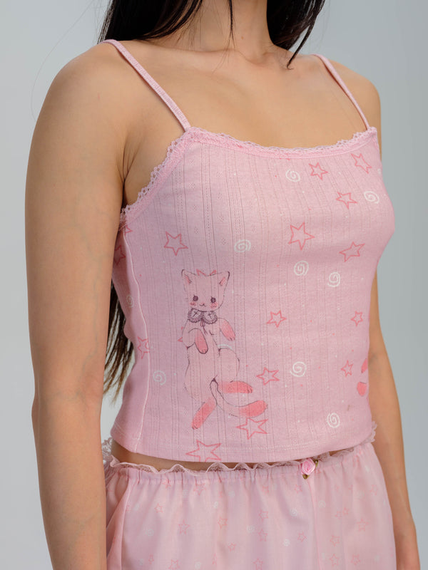 Pretty Damage x op0ppet Kitty Cami