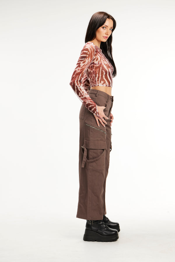 Sheer Long Sleeve Top