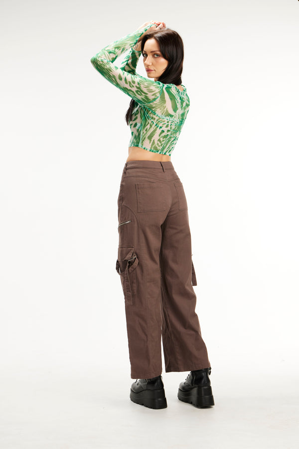 Sheer Long Sleeve Top