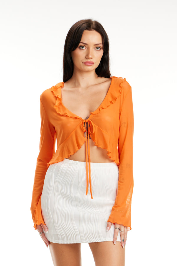 Mesh Tie Top