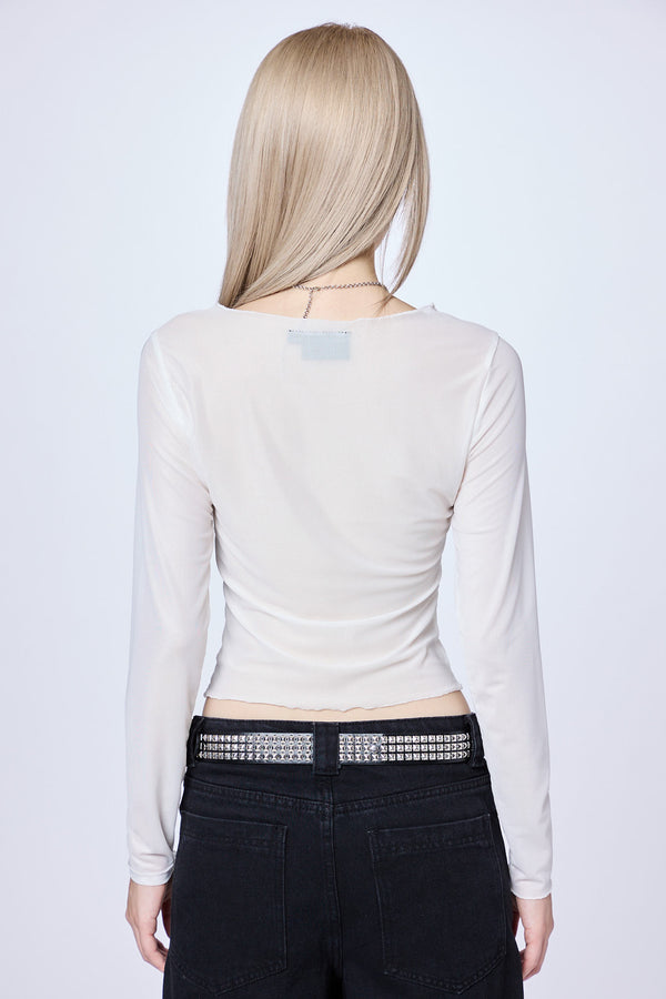 Omen Mesh Top - White