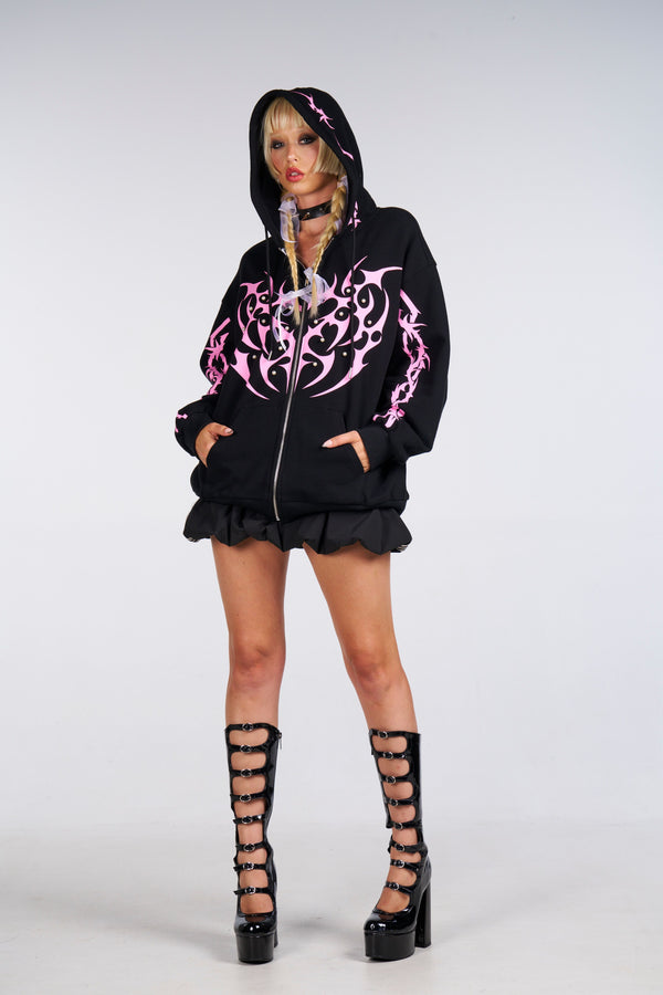 Cyber Princess Zip Up Hoodie