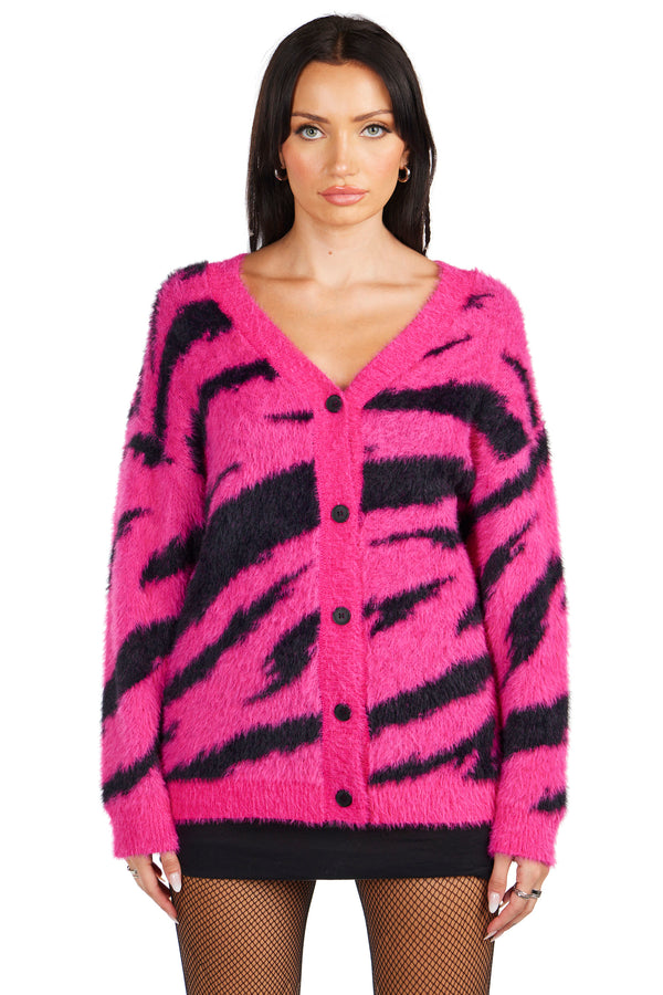 Electric Fuzzy Knit Sweater