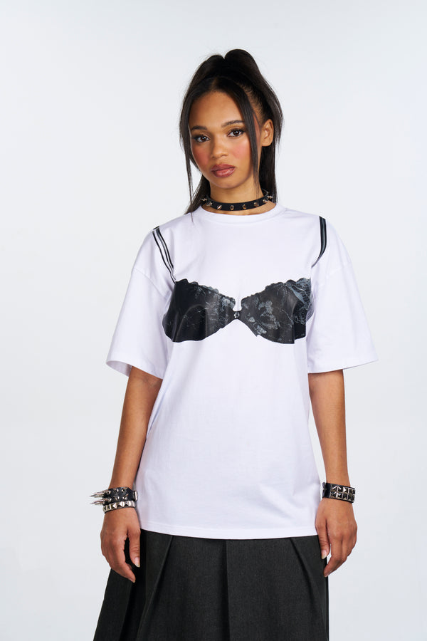 Not A Basic Bra Oversized Tee