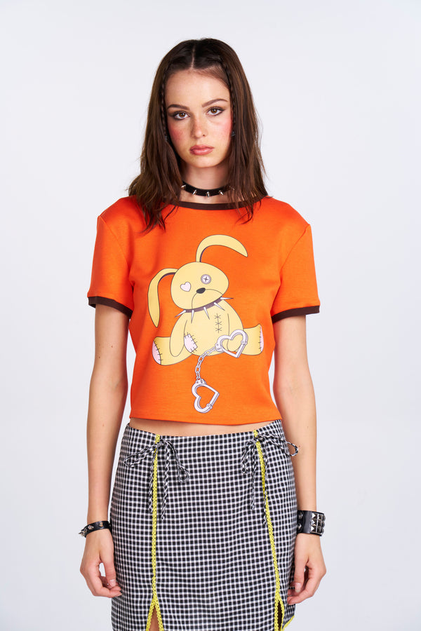 Handcuffed Bunny Graphic Tee