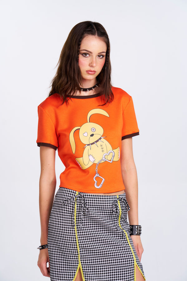 Handcuffed Bunny Graphic Tee