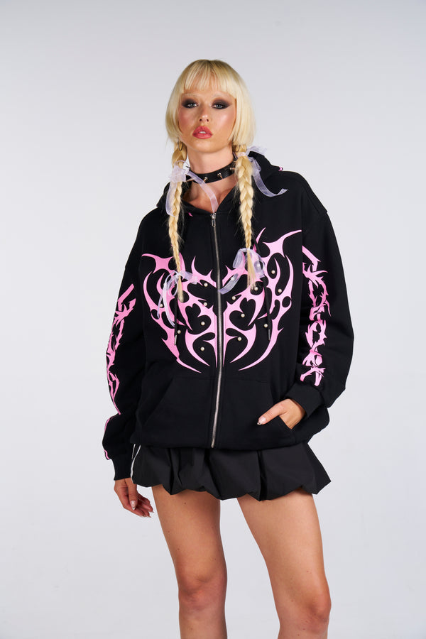 Cyber Princess Zip Up Hoodie