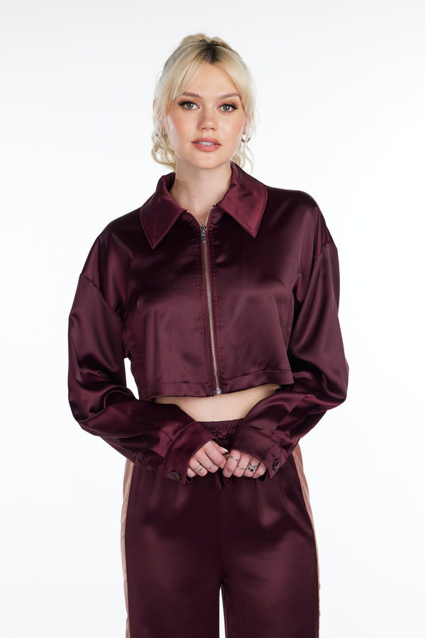 Satin Muse Track Jacket