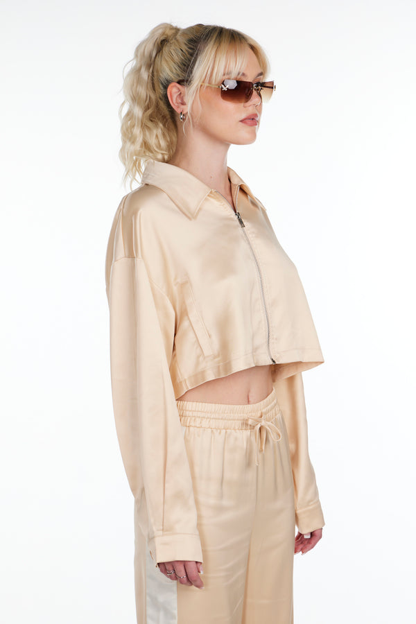 Satin Muse Track Jacket