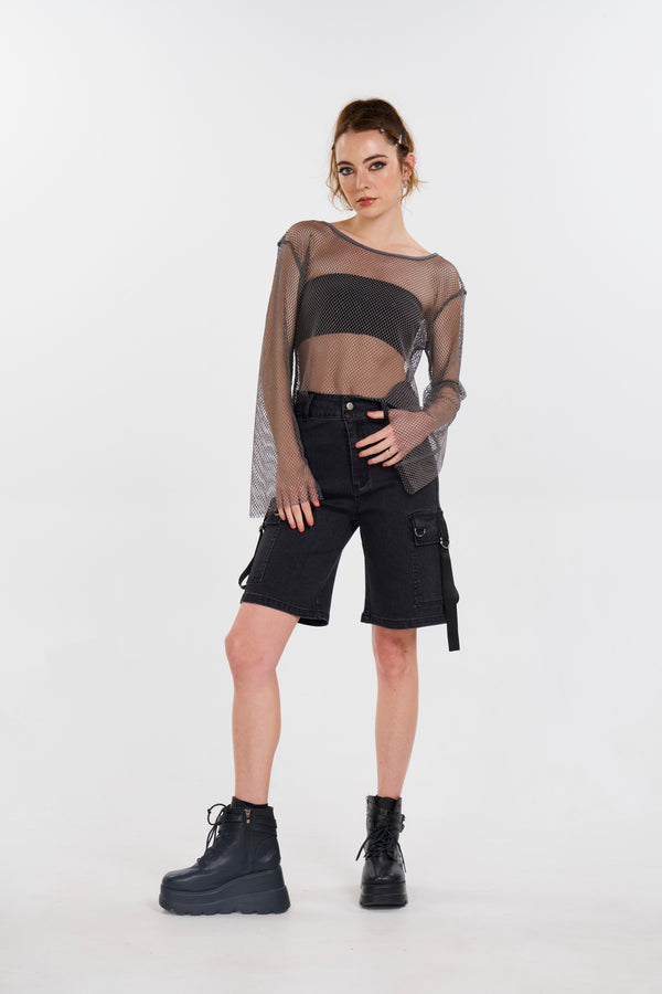 Seeing Into Me Fishnet Top