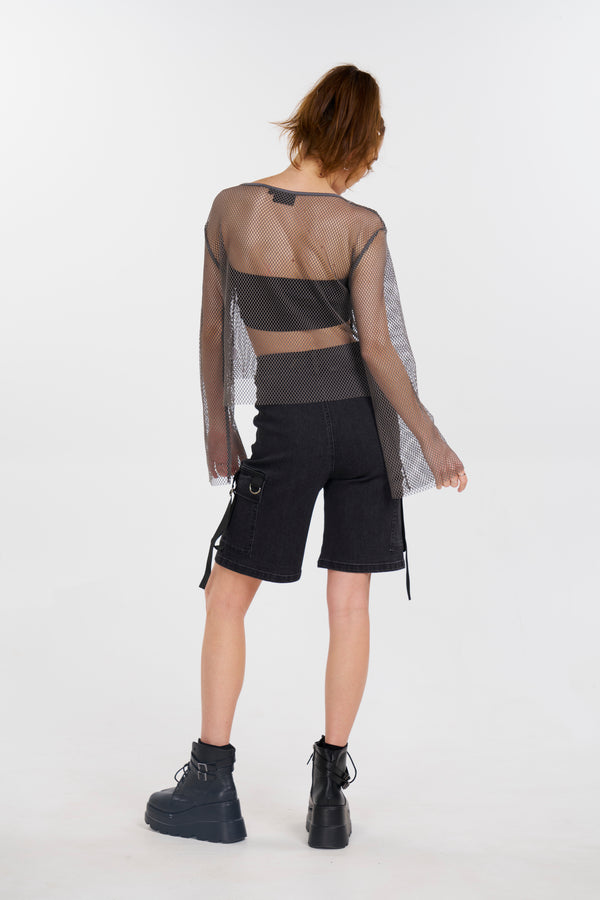 Tether Me Up Jorts - Black