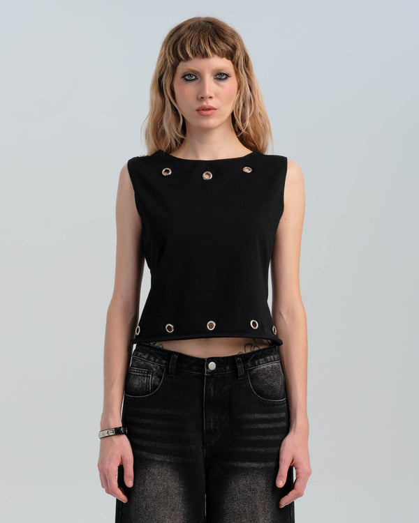 Destroy Eyelet Top