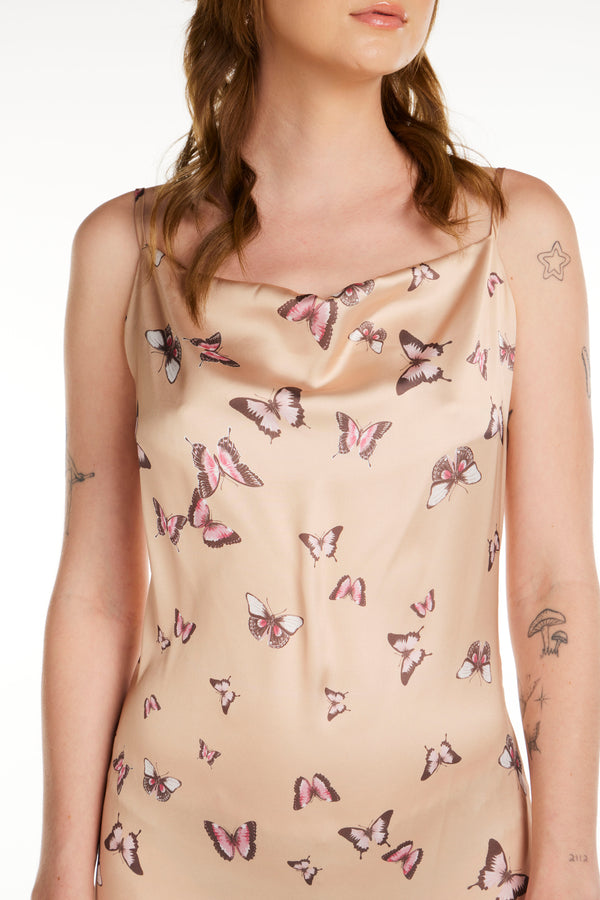 Butterfly Slip Dress