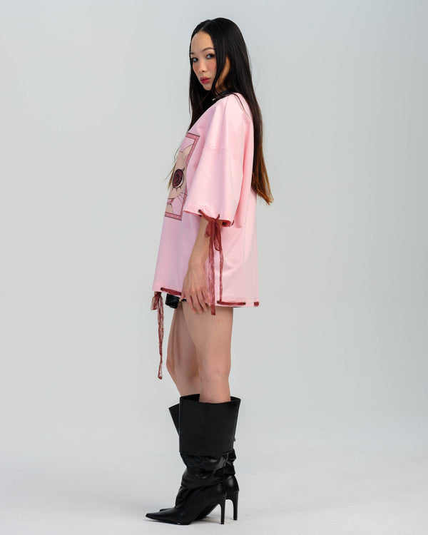 Pretty Damage x op0ppet Oversized Tee