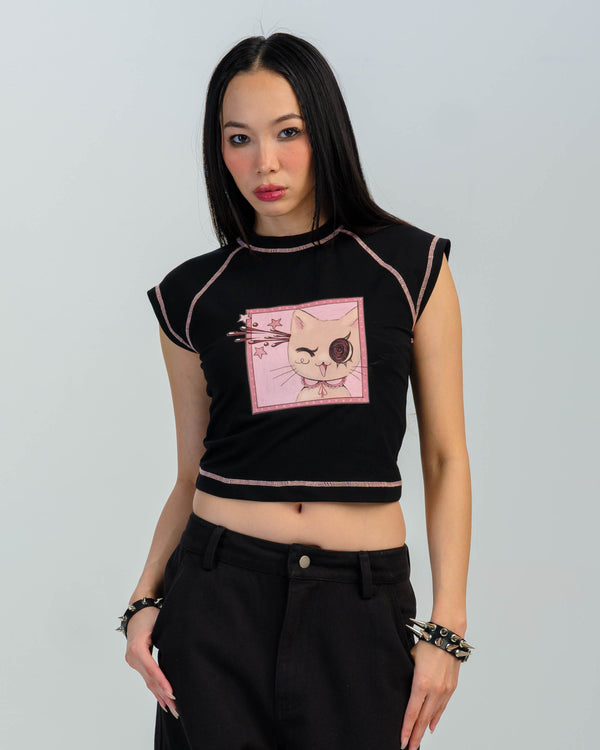 Pretty Damage x op0ppet Raglan Tee