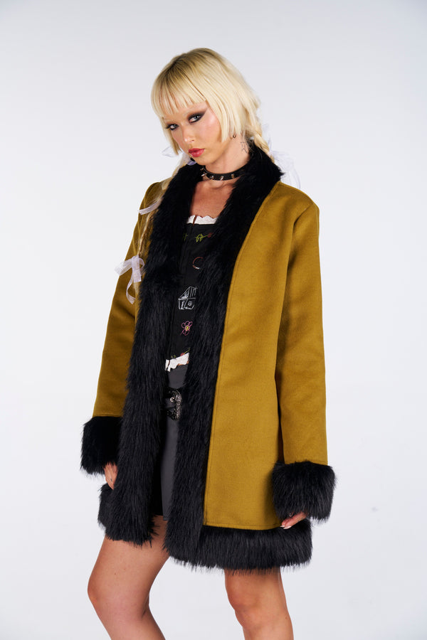 Green Ivy Fur Coat