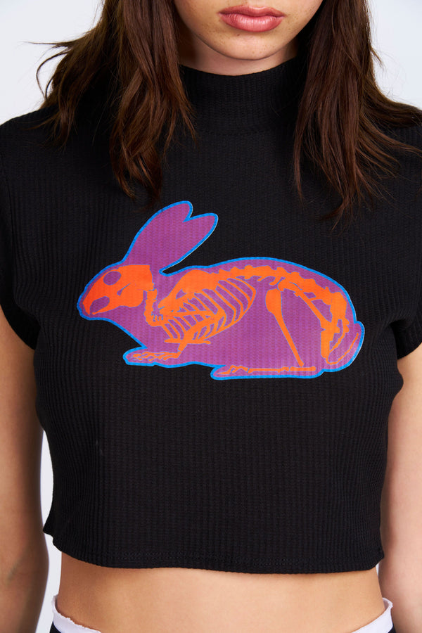 Skeleton Rabbit Graphic Tee