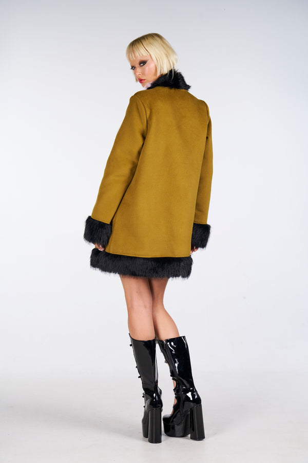 Green Ivy Fur Coat