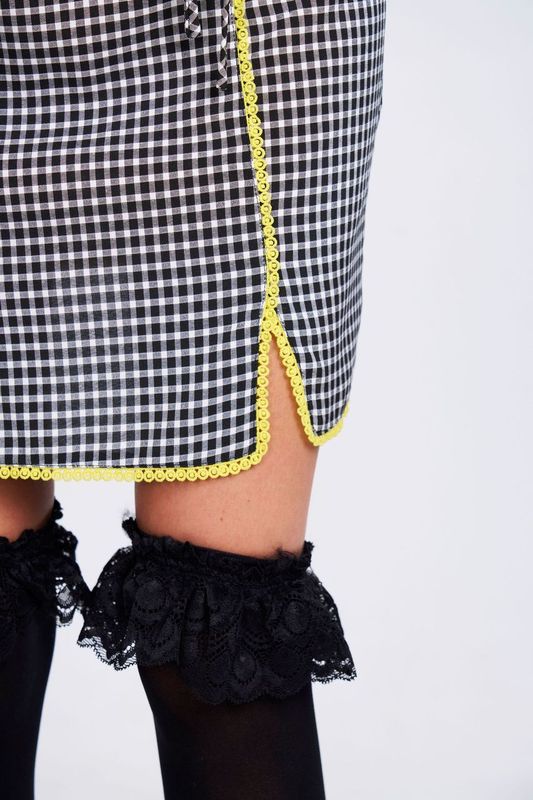 Gingham Mini Skirt