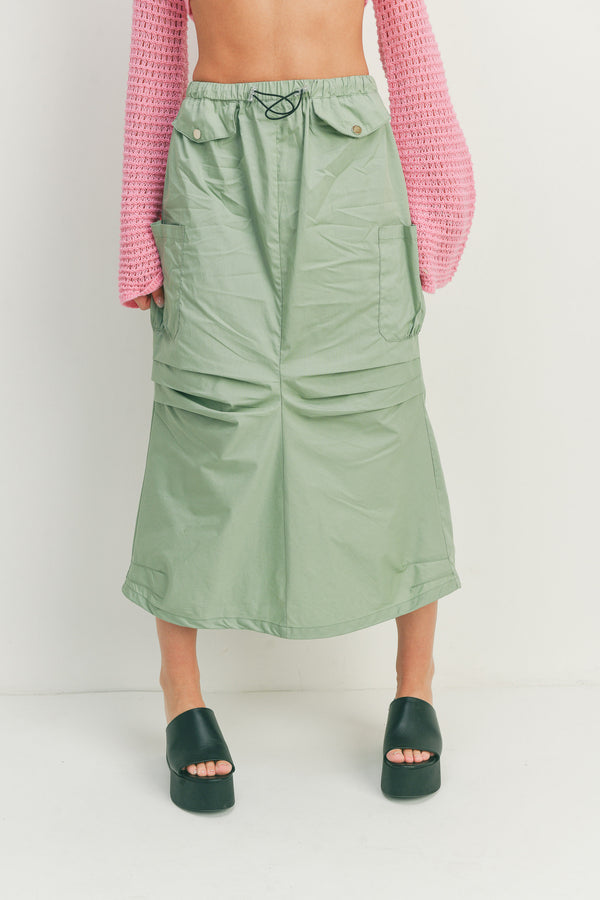 Parachute Cargo Slit Skirt