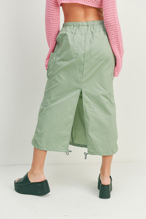 Parachute Cargo Slit Skirt