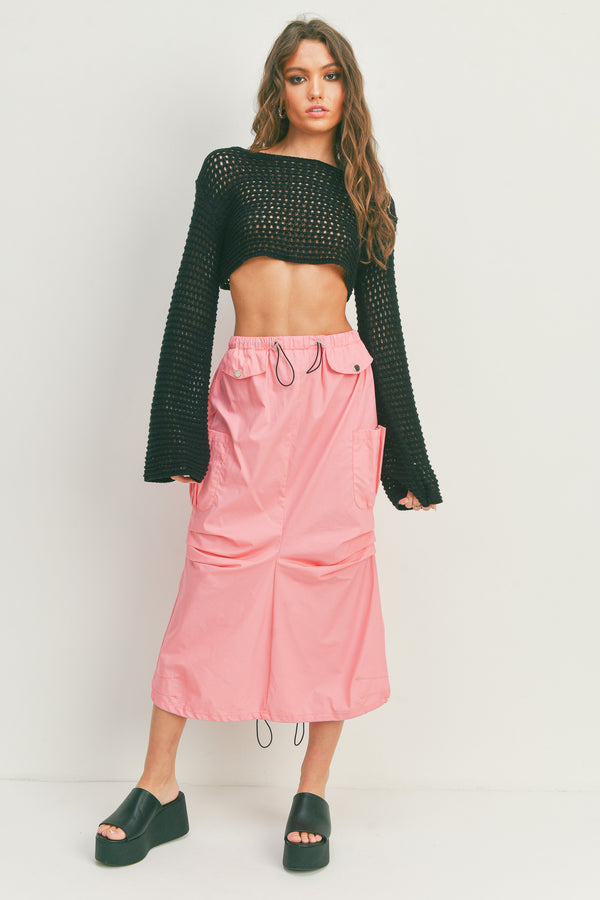 Parachute Cargo Slit Skirt