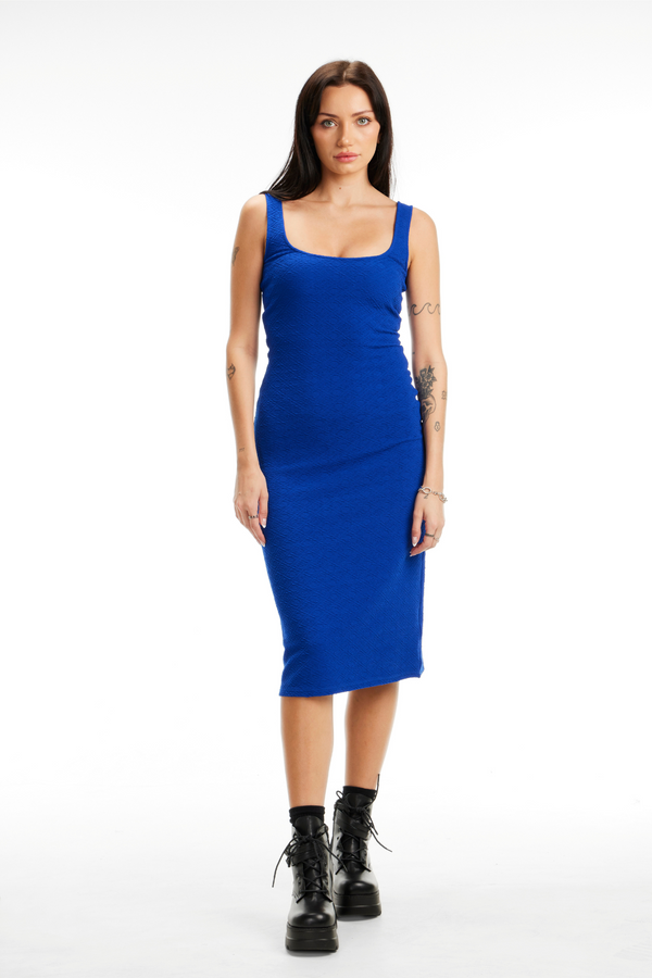 Midi Textured Dress